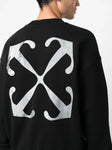 Off-White Lunar Arrow Skate Sweatshirt in Black