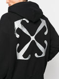 Off-White Lunar Arrow Skate Hoodie in Black