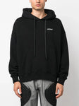 Off-White Lunar Arrow Skate Hoodie in Black