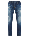 Dsquared2 DSQ2 Patch Ripped Skater Jeans in Blue