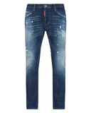 Dsquared2 DSQ2 Patch Ripped Skater Jeans in Blue