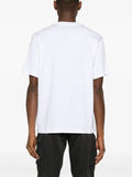 Amiri MA Bar Blue Logo Printed T-Shirt in White