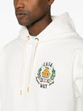 Casablanca Casa Way Bowl of Oranges Embroidered Hoodie in White