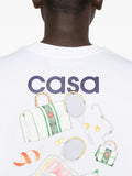 Casablanca Equipment Sportive Cotton T-Shirt in White