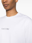 Lanvin Embroidered Small Logo T-Shirt in White