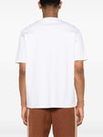 Lanvin Embroidered Small Logo T-Shirt in White