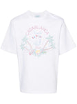 Casablanca Crayon Tennis Club Printed Oversized T-Shirt in White