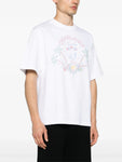 Casablanca Crayon Tennis Club Printed Oversized T-Shirt in White