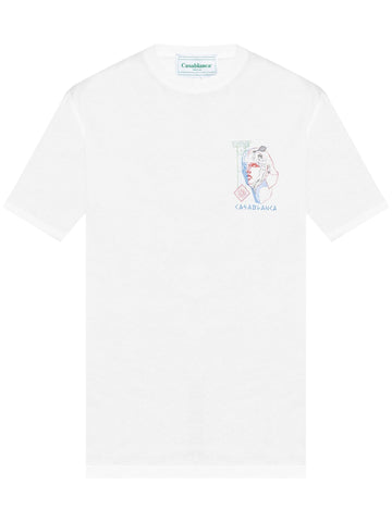 Casablanca Play In Progress Printed T-Shirt in White