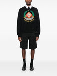 Casablanca Casa Crest Embroidered Sweatshirt in Black