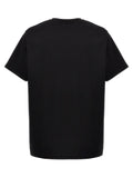 Balmain Embossed Vertical Logo T-Shirt in Black