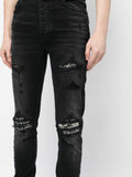 Amiri Boucle MX1 Ripped Jeans in Black