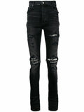 Amiri Boucle MX1 Ripped Jeans in Black