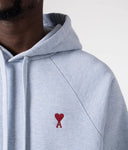 Ami Paris Ami de Coeur Heart Logo Hoodie in Light Blue