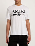 Amiri MA Bar Applique Logo T-Shirt in White