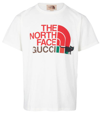 Gucci X The North Face Design Regular Fit White T-Shirt S