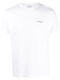 Off-White Scratch Arrow Logo Print Slim T-Shirt in White