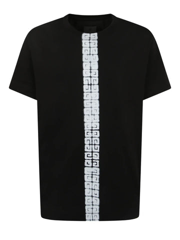 Givenchy x Chito 4G Tag Stripped Logo Oversized T-Shirt in Black