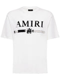 Amiri MA Bar Applique Logo T-Shirt in White