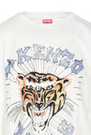 Kenzo Drawn Tiger Printed Logo T-Shirt in White