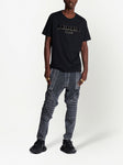 Balmain Crewneck Oversized T-shirt with Velvet Logo Black