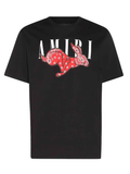 Amiri CNY Bandana Rabbit Print T-Shirt in Black