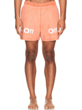 Off-White Bounce Off Sunset Swimshorts in Orange