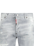 Dsquared2 Cool Guy Paint Splash Ripped Slim Fit Jeans in Grey