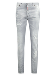 Dsquared2 Cool Guy Paint Splash Ripped Slim Fit Jeans in Grey