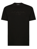 Dolce & Gabbana Black Sicily Logo Printed T-Shirt in Black