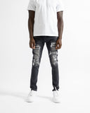 Magiri Nanterre Distressed Ripped Jeans in Grey