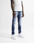 Magiri Montpellier Distressed Ripped Jeans in Blue