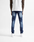 Magiri Montpellier Distressed Ripped Jeans in Blue