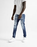 Magiri Montpellier Distressed Ripped Jeans in Blue