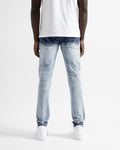 Magiri Cannes Gradient Faded Ripped Jeans in Blue