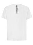 Balmain Back Logo Printed Oversized T-Shirt in White