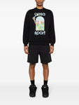 Casablanca Le Jeu Coloure Printed Sweatshirt in Black