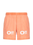 Off-White Bounce Off Sunset Swimshorts in Orange