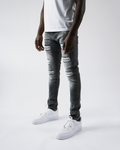 Magiri Douai Ripped Patch Jeans in Grey