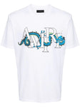 Amiri Lunar New Year Blue Dragon Printed T-Shirt in White