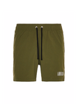 Amiri Core Logo Swimshorts in Military Green