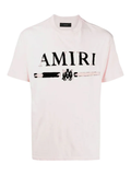 Amiri MA Bar Applique Logo T-Shirt in Pink