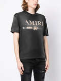 Amiri MA Bar Applique Logo T-Shirt in Black