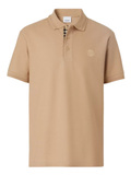 Burberry Branded Eddie Circle Logo Polo Shirt in Beige