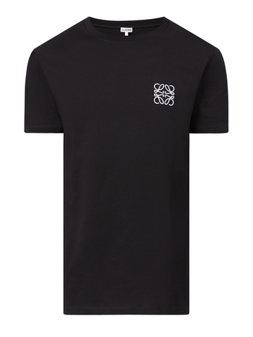 Loewe Anagram Embroidered Logo T-Shirt in Black