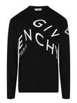 Givenchy Refracted Embroidered Logo Sweatshirt in Black