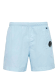 C.P. Company Utility Pocket Lens Detail Swim Shorts in Blue