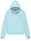 Amiri MA Core Logo Hoodie in Tonal Light Blue