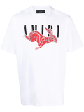 Amiri CNY Bandana Rabbit Print T-Shirt in White