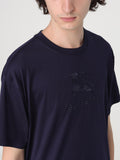 Burberry EKD Cotton T-shirt Navy Blue